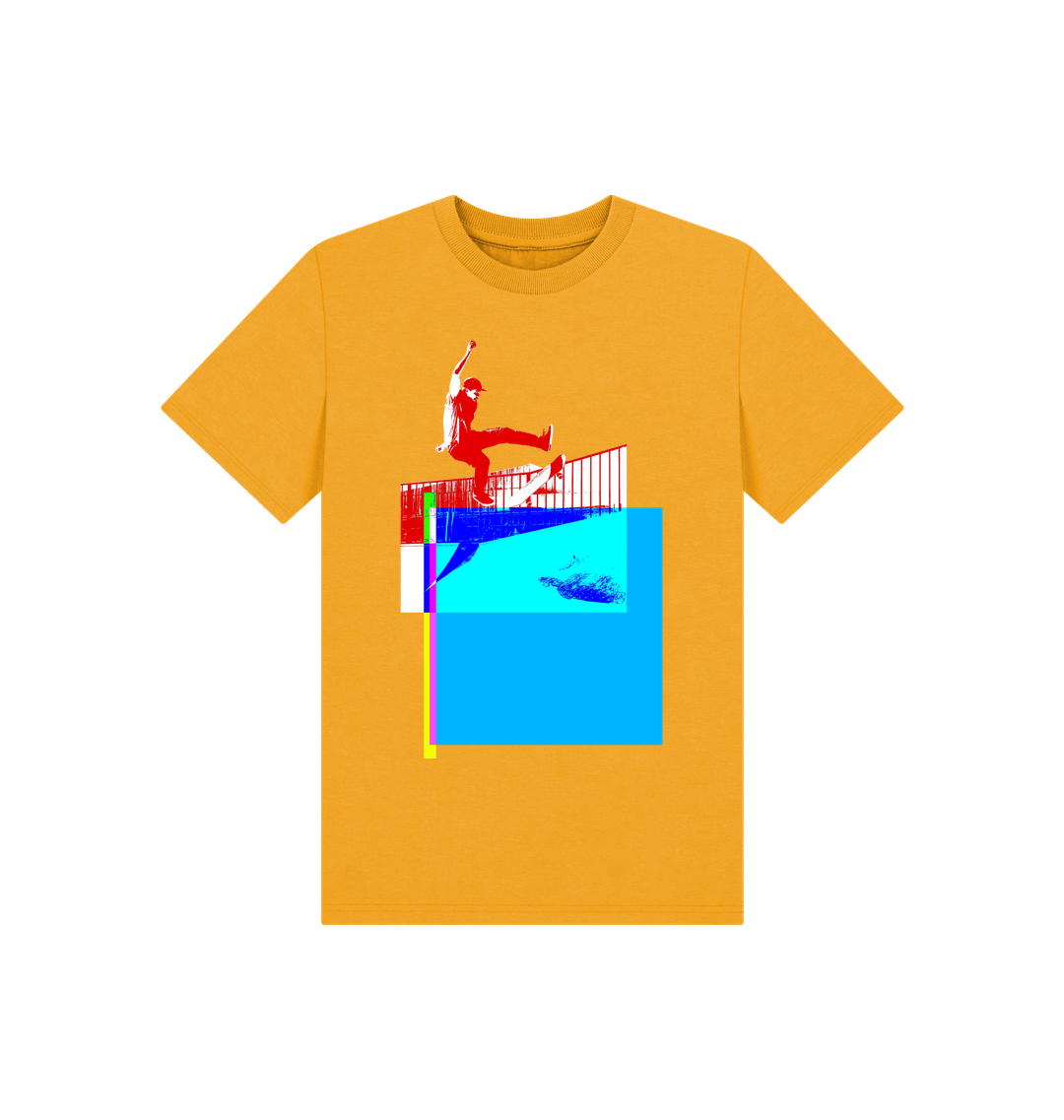 Mustard Printed Kids T-Shirt