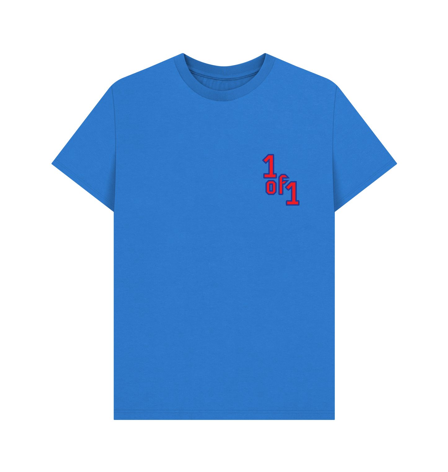 Bright Blue Printed T-shirt Front