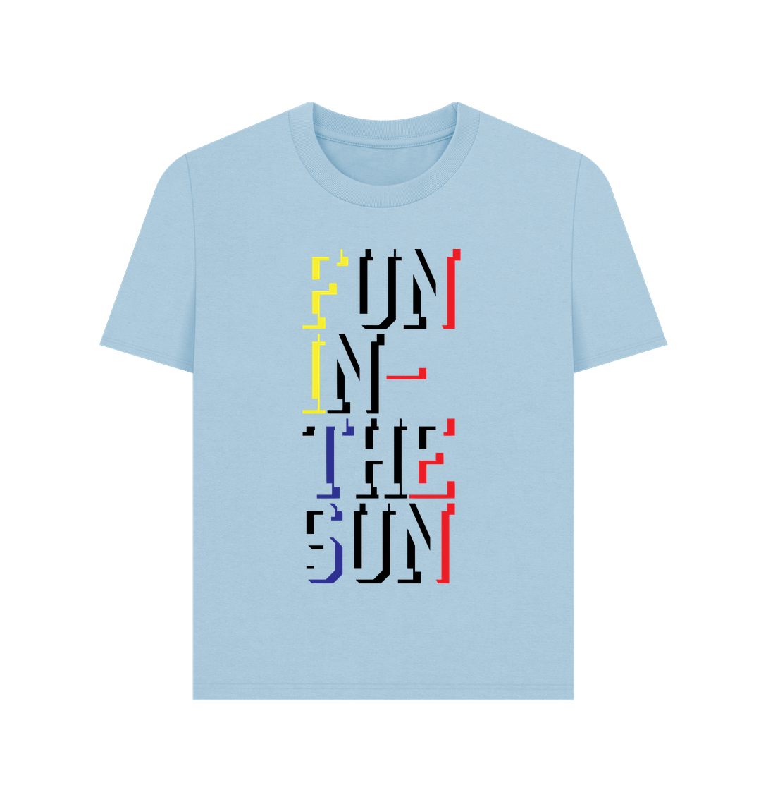 Milky Blue Printed T-shirt