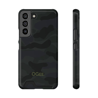 OGEE iPhone 13 Samsung S21 S22 Phone Case With Card Holder in Odyssey Shadow Camo