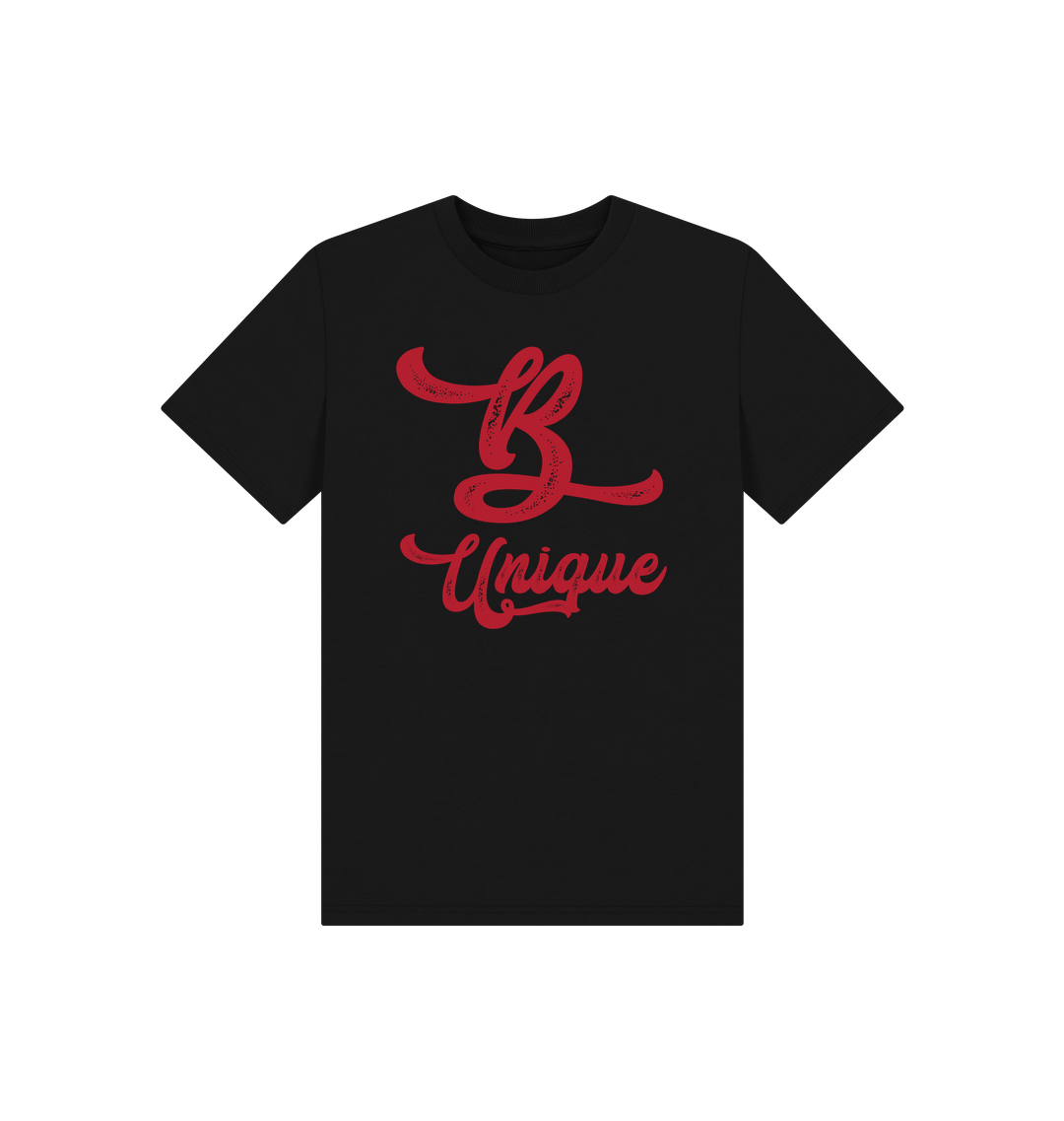 Black Printed Kids T-Shirt