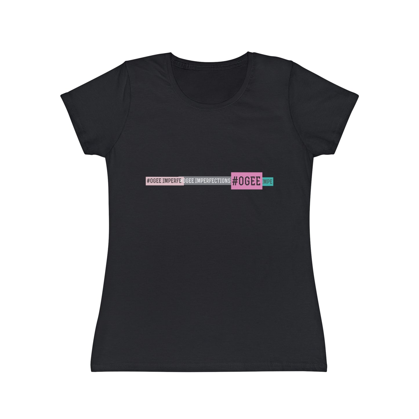 OGEE Women's Iconic T-Shirt with Typography Print