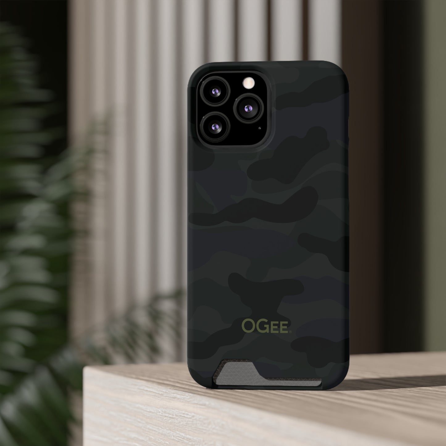 OGEE iPhone 13 Samsung S21 S22 Phone Case With Card Holder in Odyssey Shadow Camo