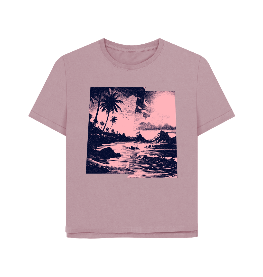 Mauve Printed T-shirt