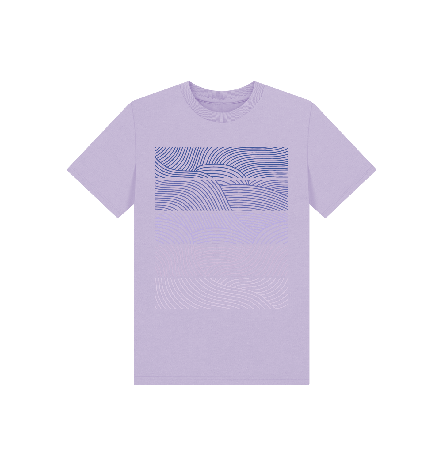 Soft Lilac Printed Kids T-Shirt Front