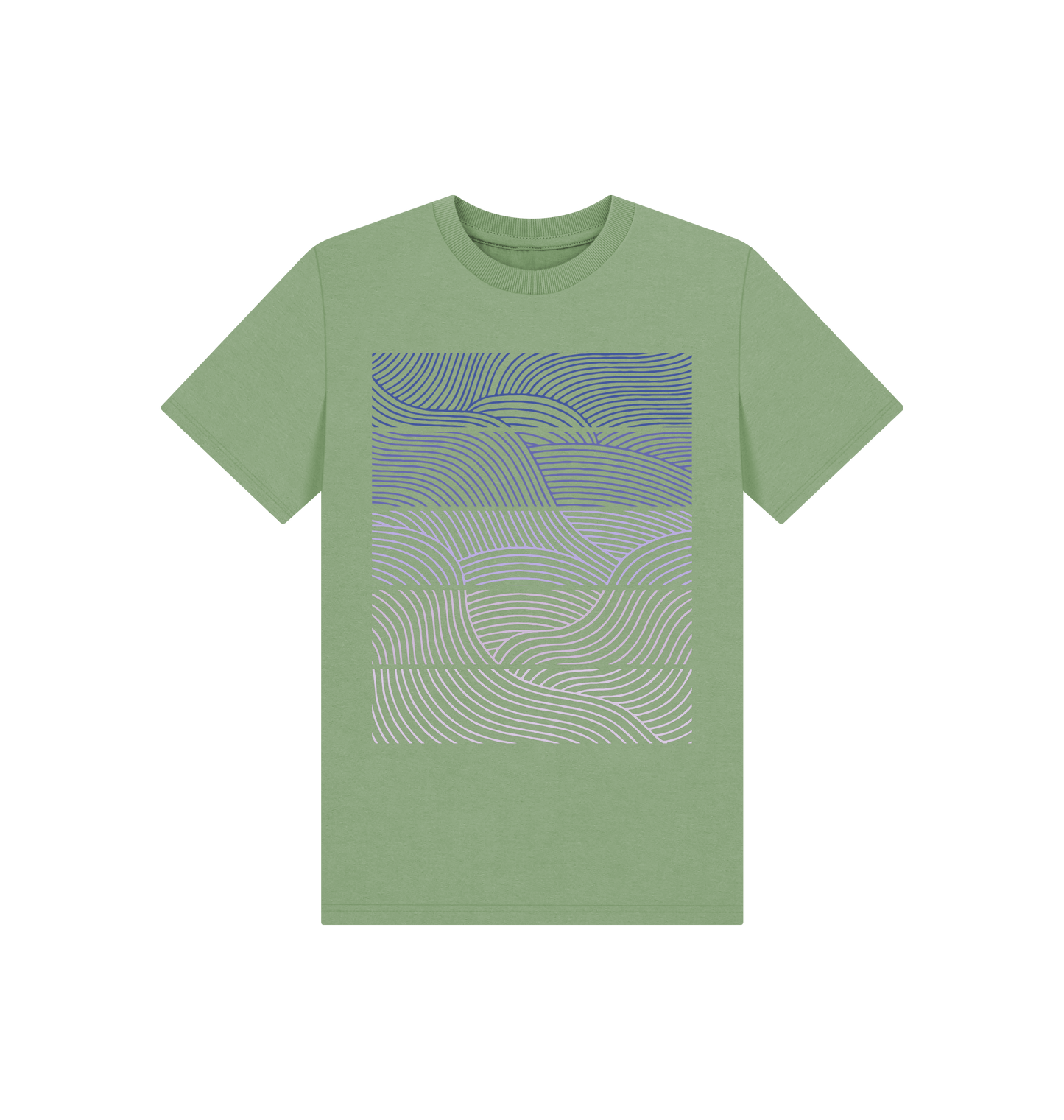 Sage Printed Kids T-Shirt Front