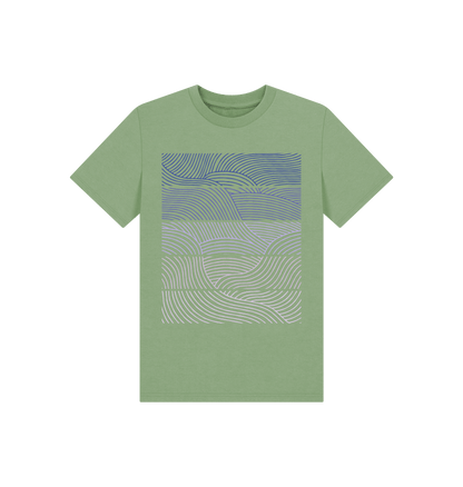 Sage Printed Kids T-Shirt Front