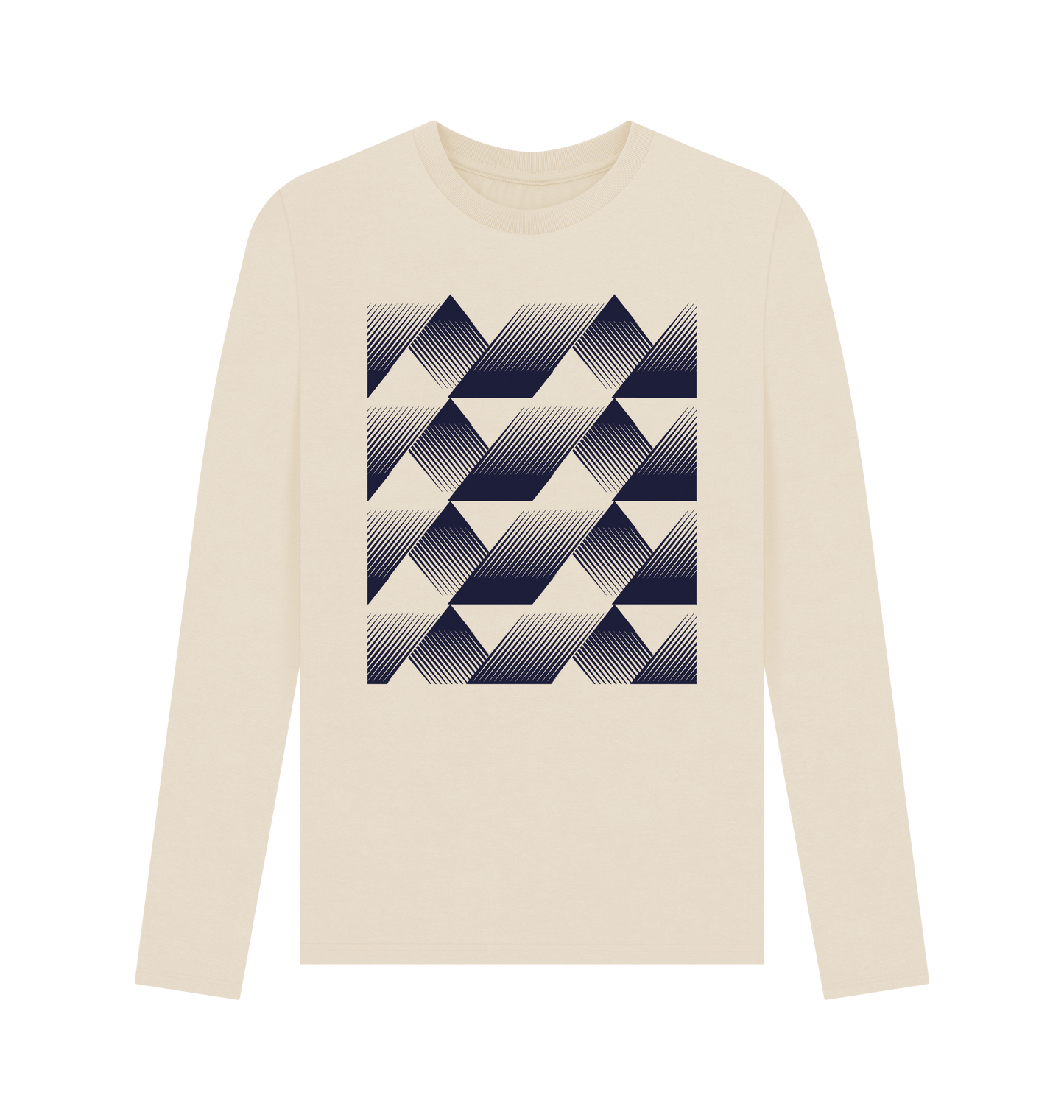 Oat Printed Long Sleeve T Shirt Front