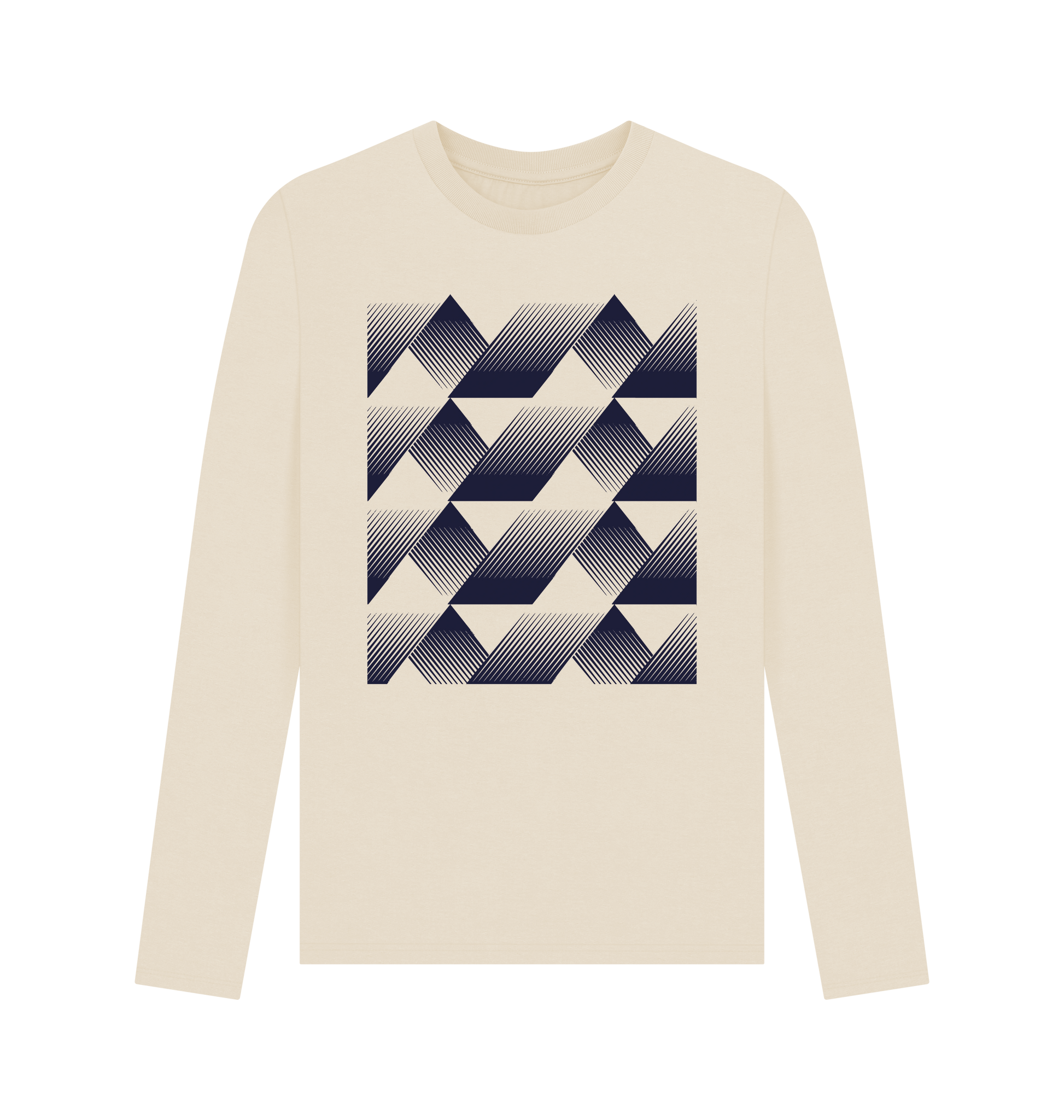 Oat Printed Long Sleeve T Shirt Front