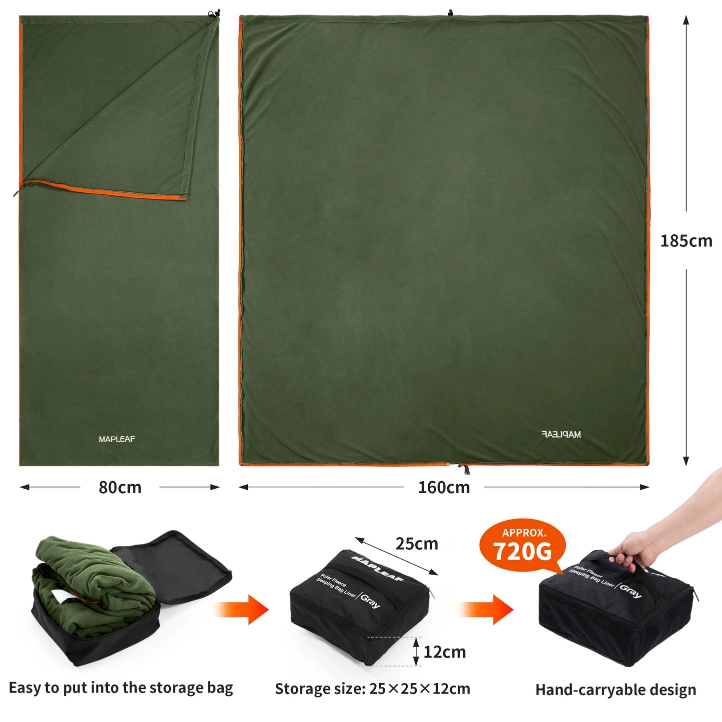 Cozy Chic: The MAPLEAF Fleece Sleeping Bag Cocoon