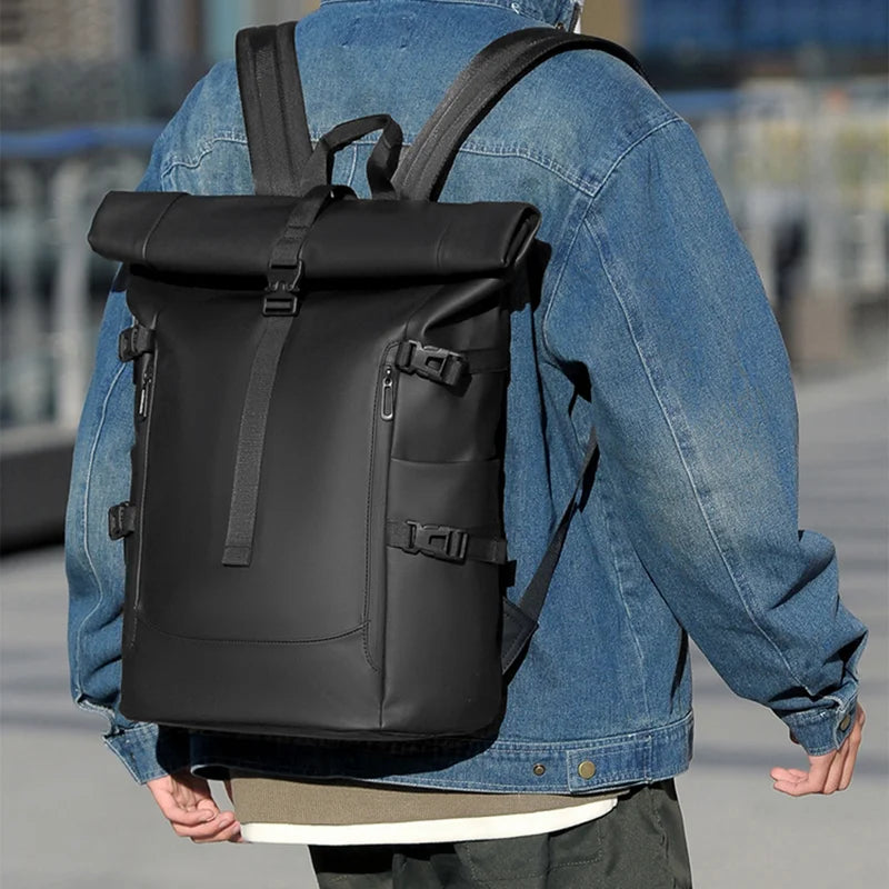 Unisex Urban Nomad Roll-Top Backpack