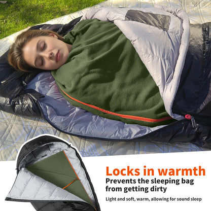 Cozy Chic: The MAPLEAF Fleece Sleeping Bag Cocoon