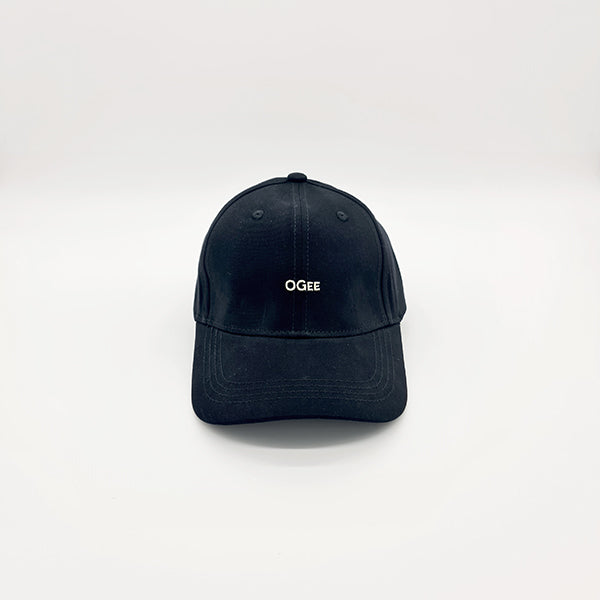 Black cap with 'OGEE' logo on a white background