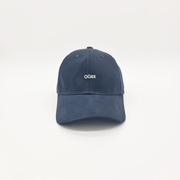 Blue cap with 'OGEE' logo on a white background