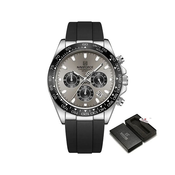 The Apex Men's Chrono Quartz Movement Watch : NAVIFORCE NF8054 Racing Speed Watch