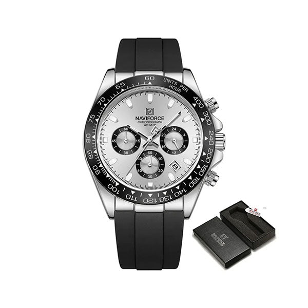 The Apex Men's Chrono Quartz Movement Watch : NAVIFORCE NF8054 Racing Speed Watch