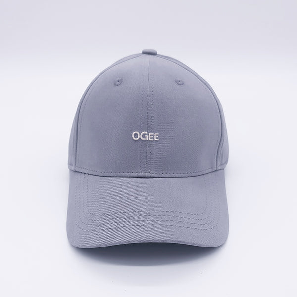Gray cap with 'OGEE' logo on a white background