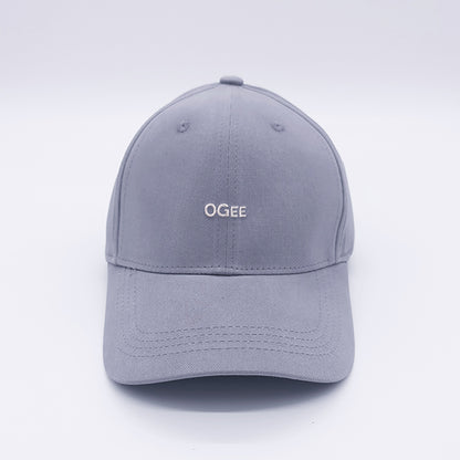 Gray cap with 'OGEE' logo on a white background
