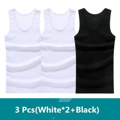 Men's Essential Comfort: The 3-Pack Seamless Cotton Performance Tank Vest