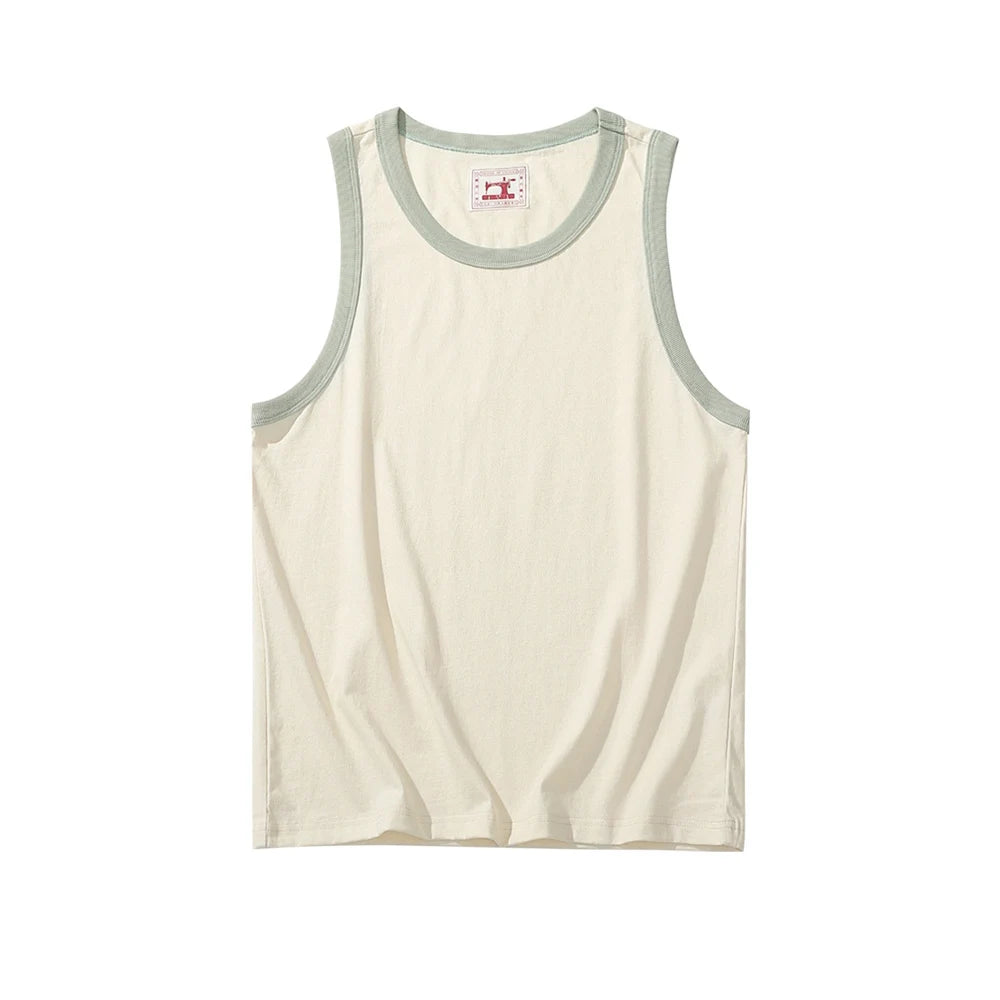Men's Ringer Tank: Undyed Comfort Meets Retro Contrast