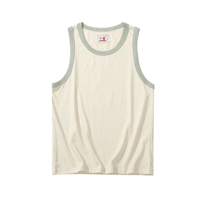 Men's Ringer Tank: Undyed Comfort Meets Retro Contrast