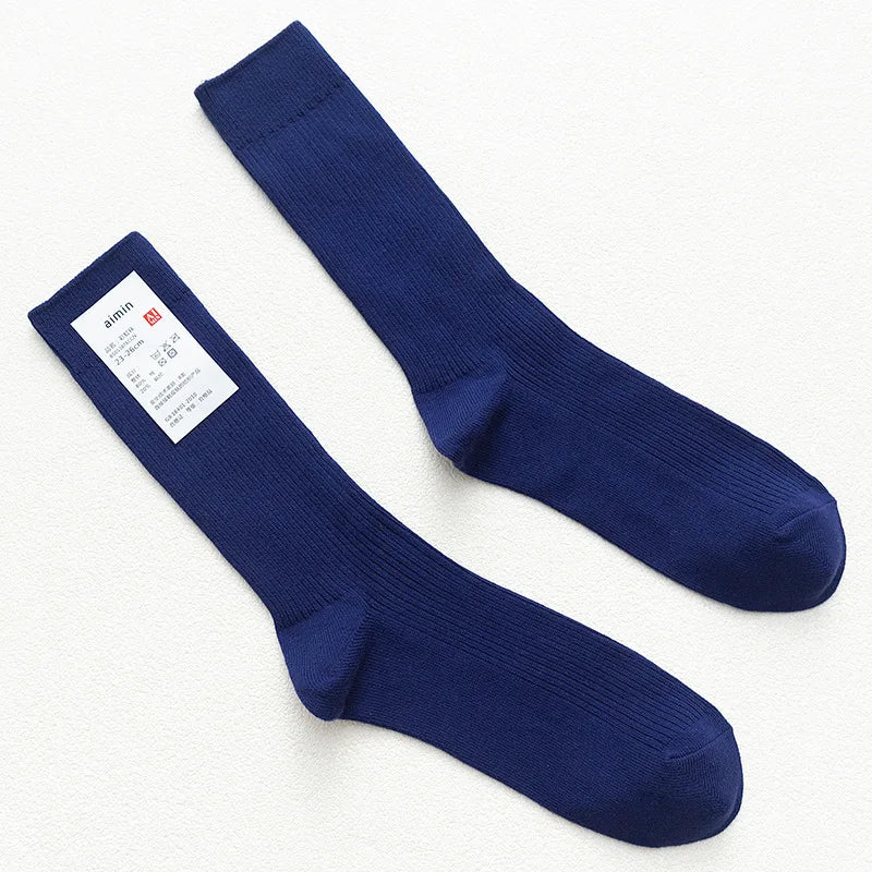 Originals Japanese Double Needles Cotton Long Socks
