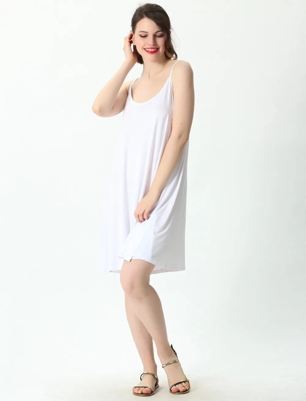 The Midnight Air Slip: Cool Comfort for Every Curve Plus Size Sleepwear