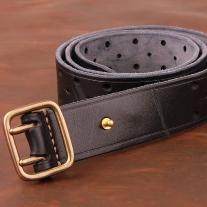 Men's Authentic Double-pin Genuine leather Belt
