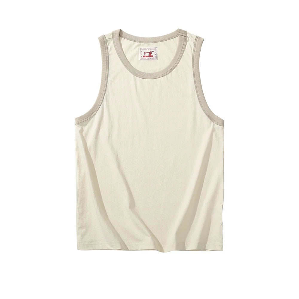 Men's Ringer Tank: Undyed Comfort Meets Retro Contrast
