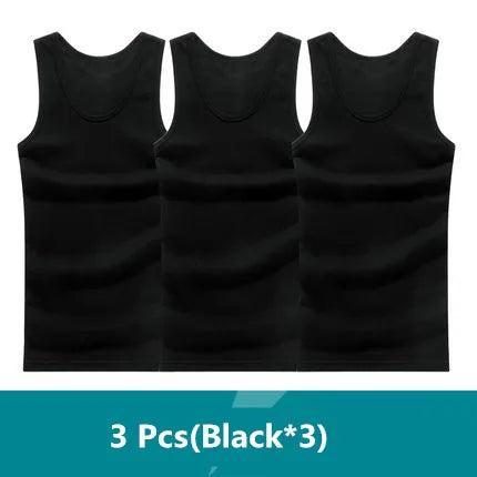 Men's Essential Comfort: The 3-Pack Seamless Cotton Performance Tank Vest