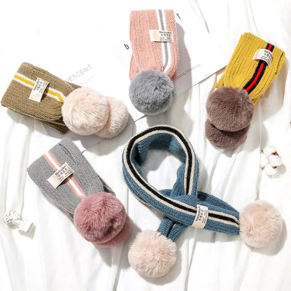 Children's Knitted Neck Warmers Scarf