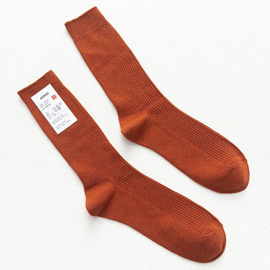Originals Japanese Double Needles Cotton Long Socks