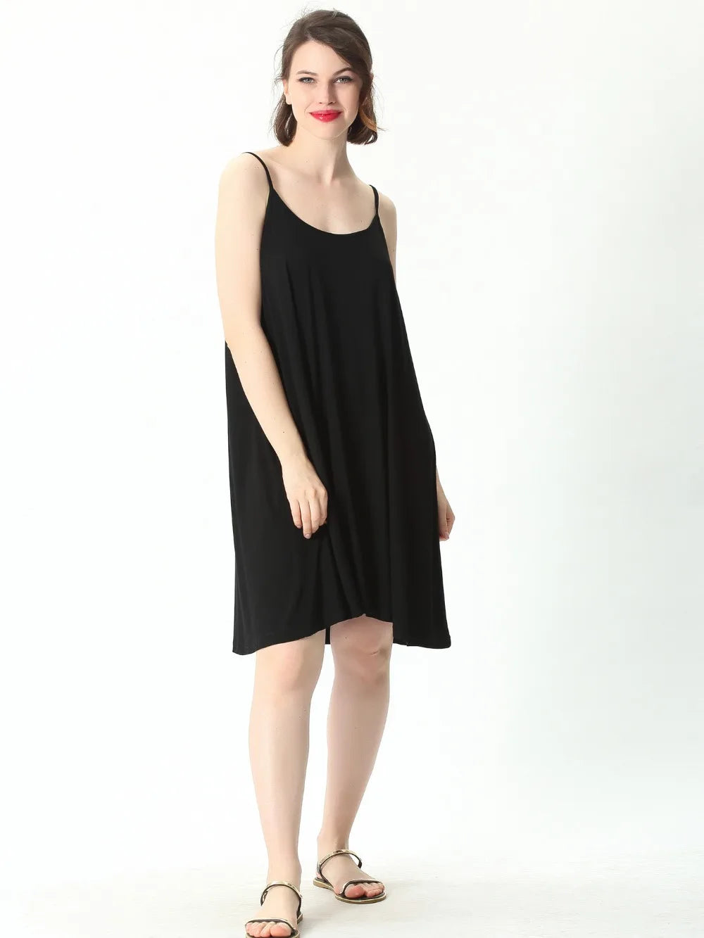 The Midnight Air Slip: Cool Comfort for Every Curve Plus Size Sleepwear