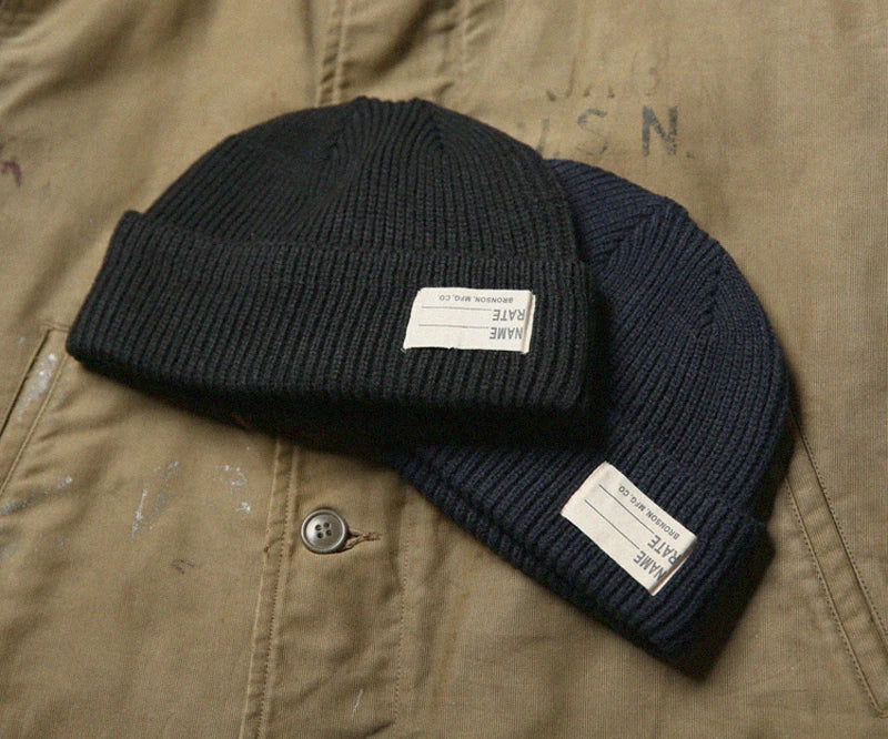 The Deep Watch: WW2 Men'sUSN Wool Knit Cap
