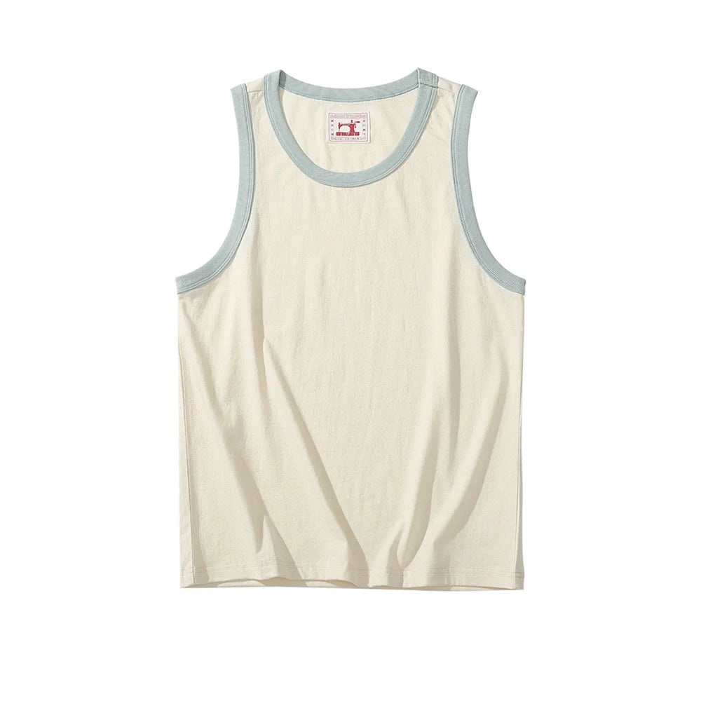 Men's Ringer Tank: Undyed Comfort Meets Retro Contrast