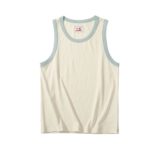 Men's Ringer Tank: Undyed Comfort Meets Retro Contrast