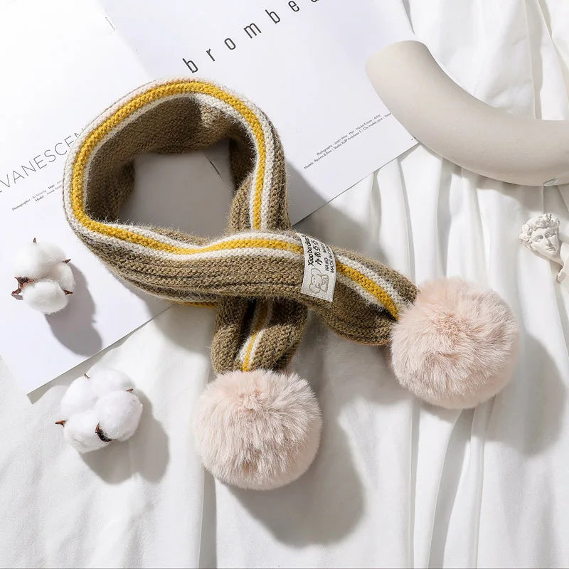 Children's Knitted Neck Warmers Scarf
