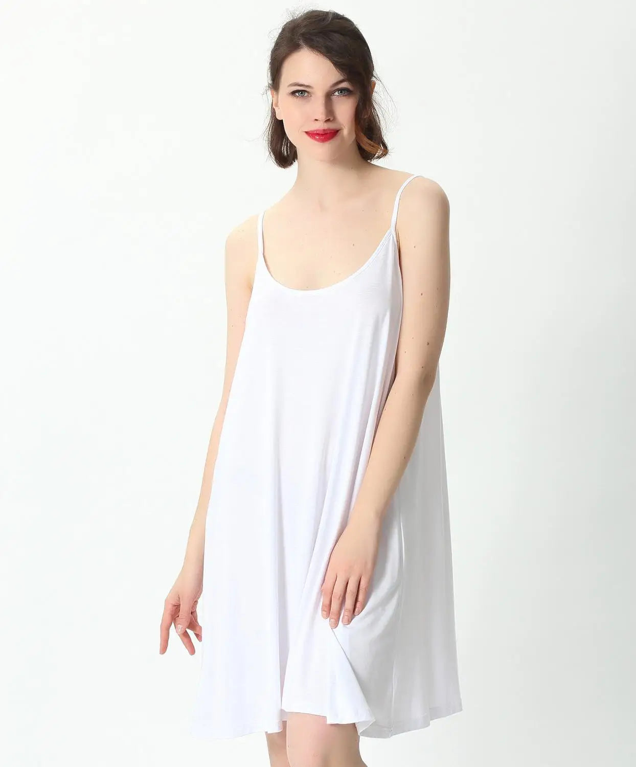 The Midnight Air Slip: Cool Comfort for Every Curve Plus Size Sleepwear