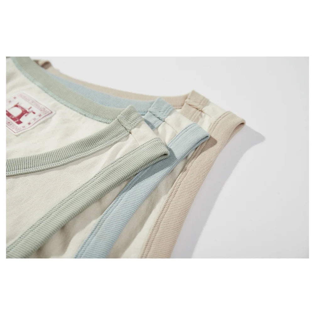 Men's Ringer Tank: Undyed Comfort Meets Retro Contrast