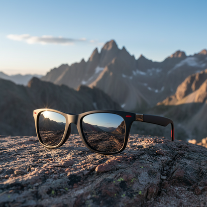 The Horizon Modern Classic Square |  Polarized Sunglasses 100% UV Protection for Men and Women