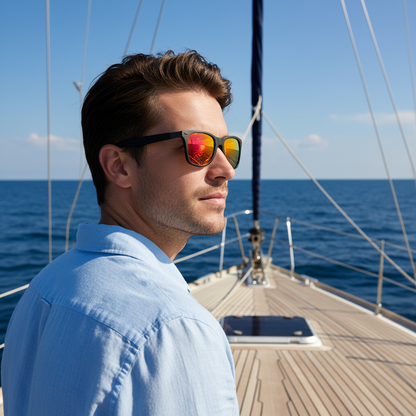 The Horizon Modern Classic Square |  Polarized Sunglasses 100% UV Protection for Men and Women