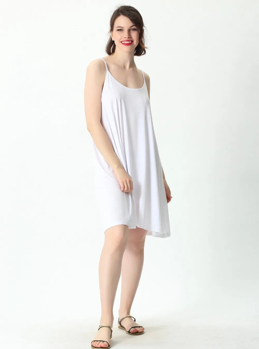 The Midnight Air Slip: Cool Comfort for Every Curve Plus Size Sleepwear