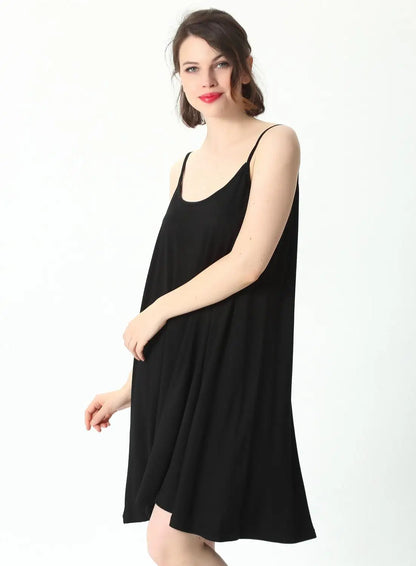 The Midnight Air Slip: Cool Comfort for Every Curve Plus Size Sleepwear