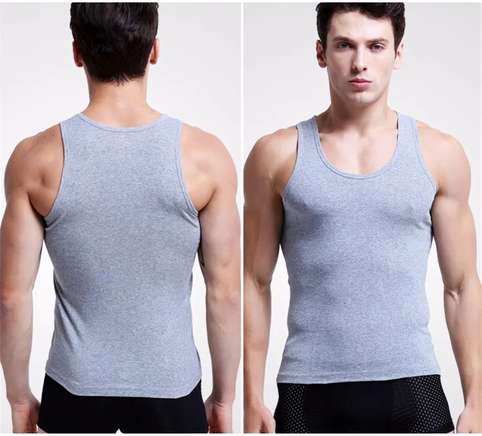 Men's Essential Comfort: The 3-Pack Seamless Cotton Performance Tank Vest