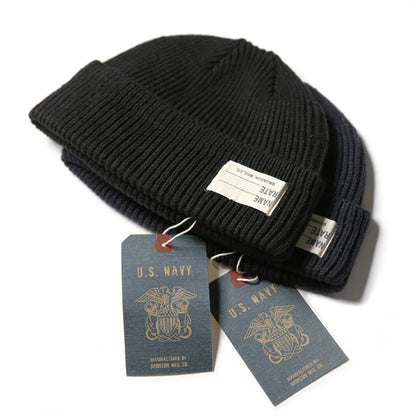 The Deep Watch: WW2 Men'sUSN Wool Knit Cap