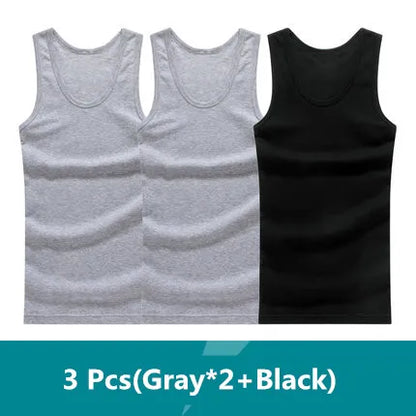 Men's Essential Comfort: The 3-Pack Seamless Cotton Performance Tank Vest