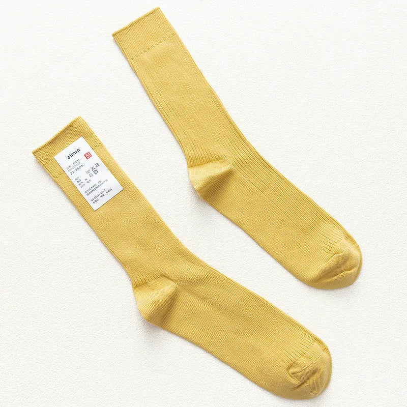Originals Japanese Double Needles Cotton Long Socks