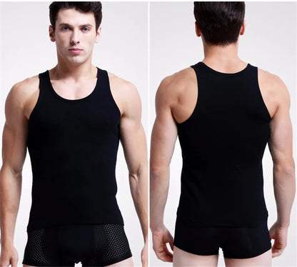 Men's Essential Comfort: The 3-Pack Seamless Cotton Performance Tank Vest