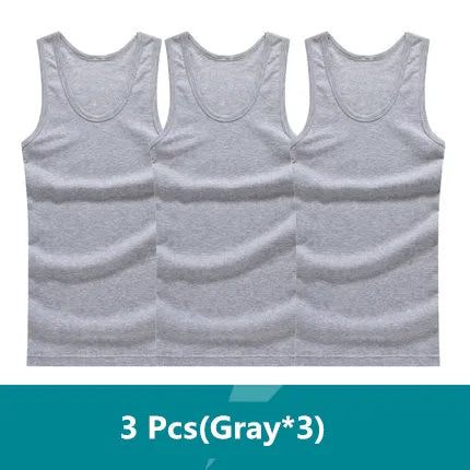 Men's Essential Comfort: The 3-Pack Seamless Cotton Performance Tank Vest