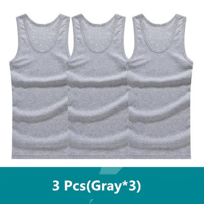 Men's Essential Comfort: The 3-Pack Seamless Cotton Performance Tank Vest